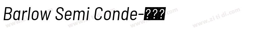 Barlow Semi Conde字体转换